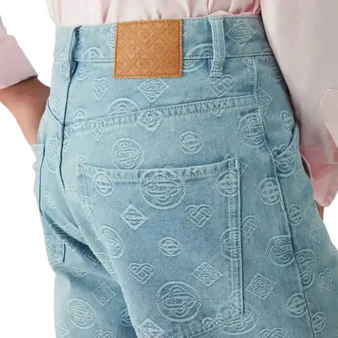Denim Monogram Relaxed Fit Jeans