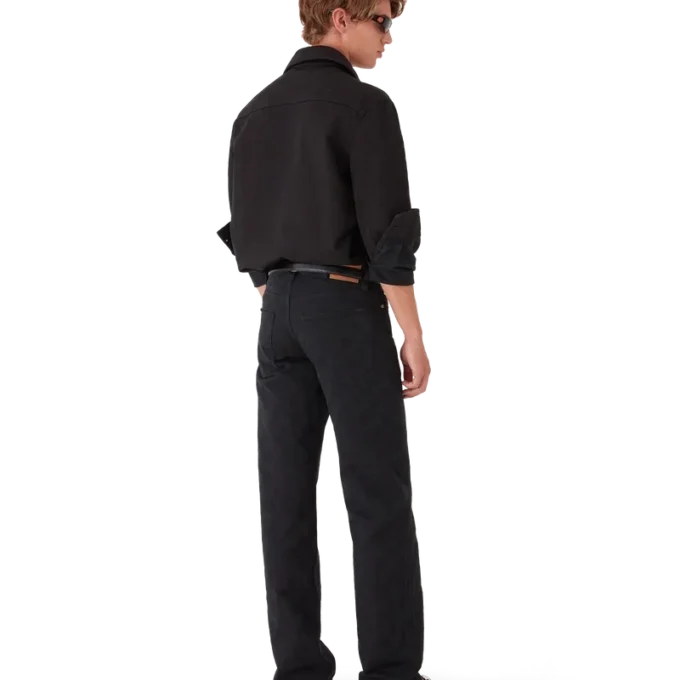 Denim Monogram Straight-Leg-Jeans