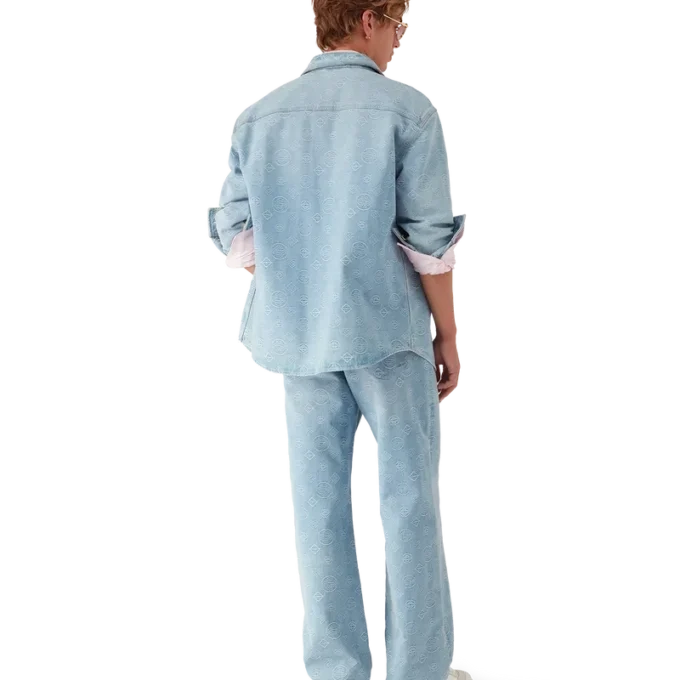 Denim-Monogramm-Hemd