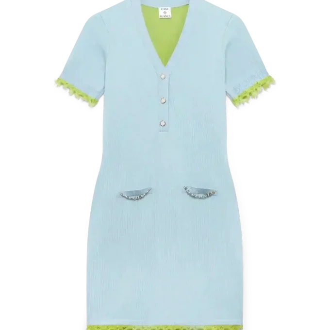 Doppelseitiges Merino-Minikleid Doppelseitiges Merino-Minikleid