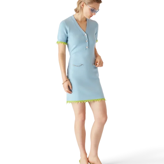 Doppelseitiges Merino-Minikleid Doppelseitiges Merino-Minikleid