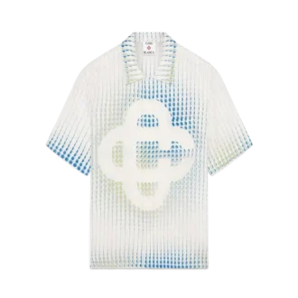 Dots Kurzarm-Leinenhemd