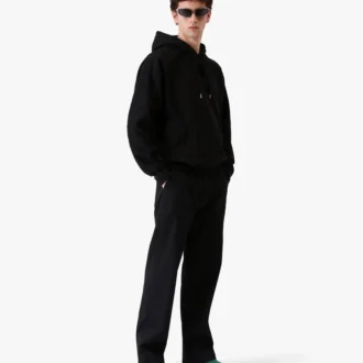 Dunkelgrüne Leder-Outdoor-Pantolette