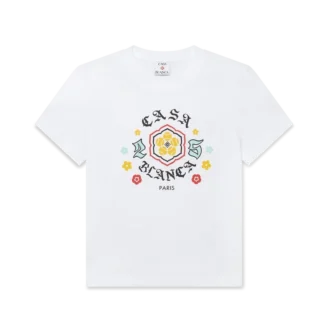 Emblem Fitted Kurzarm-T-Shirt