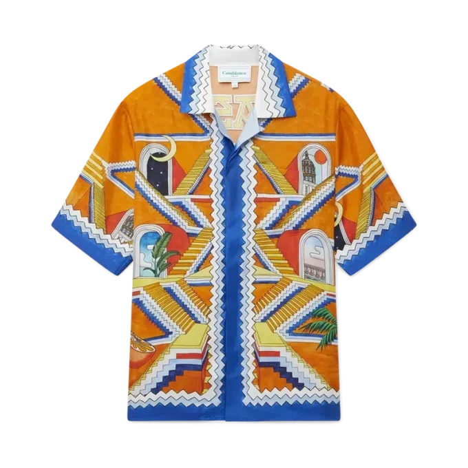 Escalier Infini Seidenhemd