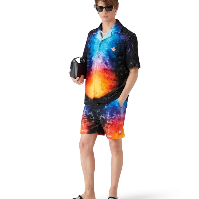 Farbverlauf-Frottee-Hemd