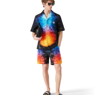 Farbverlauf-Frottee-Shorts