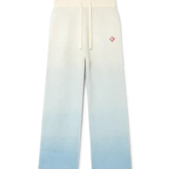 Flauschige Mohair-Hose mit Farbverlauf