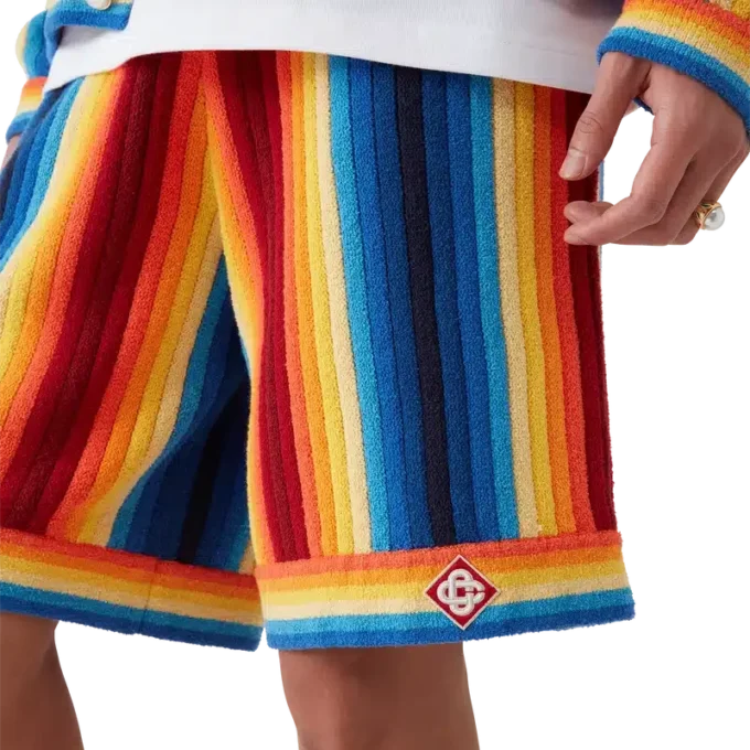 Frottee-Shorts mit Farbverlauf