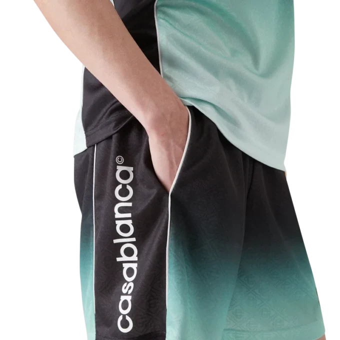 Fußball-Shorts aus Jacquard mit Farbverlaufs-Monogramm