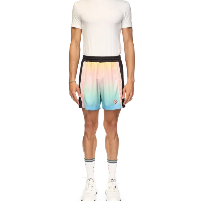 Fußball-Shorts mit Pastell-Farbverlauf