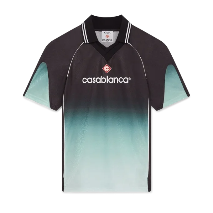 Fußballhemd mit kurzen Ärmeln und Jacquard-Monogramm mit Farbverlauf