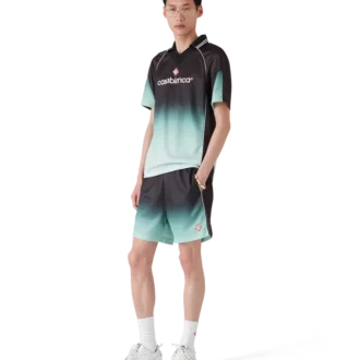 Fußballhemd mit kurzen Ärmeln und Jacquard-Monogramm mit Farbverlauf