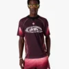Fußballtrikot mit kurzen Ärmeln und Aubergine-Farbverlauf