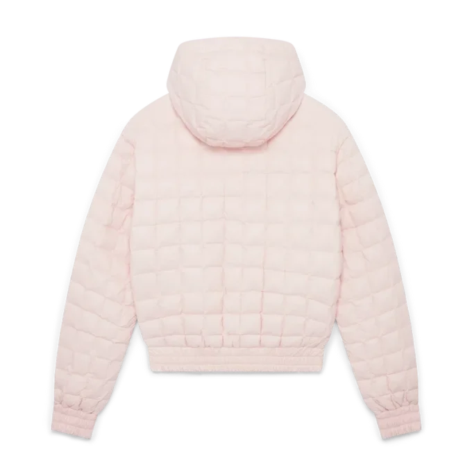 Gesteppte Nylon-Kapuzenjacke