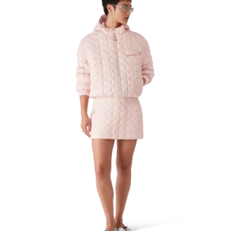 Gesteppter Minirock aus Nylon