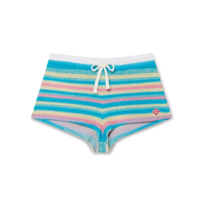 Gestreifte Frottee-Minishorts Gestreifte Frottee-Minishorts