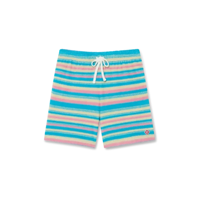 Gestreifte Frottee-Shorts Gestreifte Frottee-Shorts