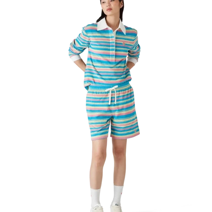 Gestreifte Frottee-Shorts Gestreifte Frottee-Shorts