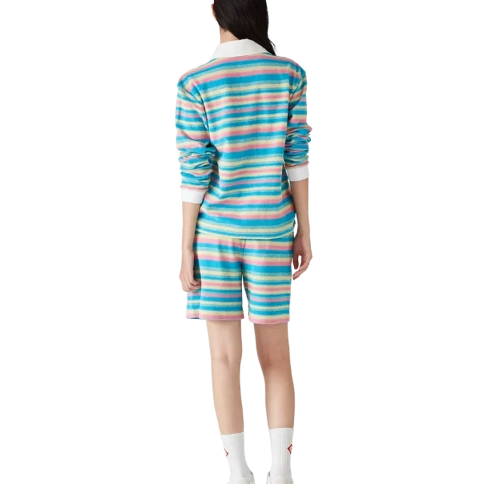 Gestreifte Frottee-Shorts Gestreifte Frottee-Shorts