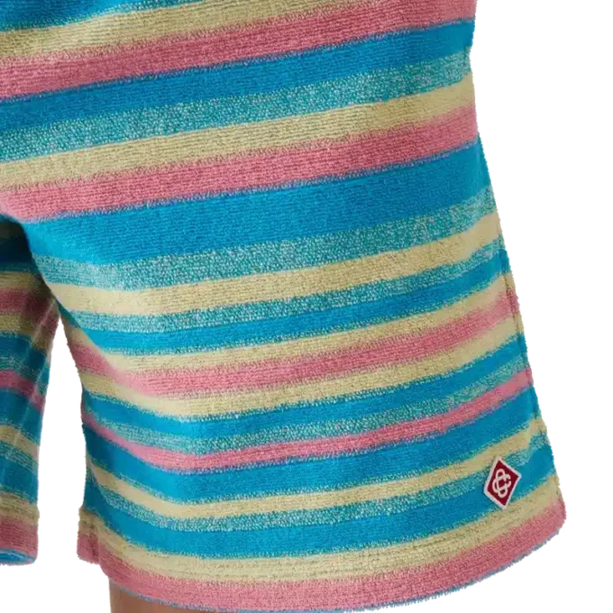 Gestreifte Frottee-Shorts Gestreifte Frottee-Shorts