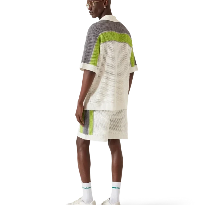 Gestreifte Häkel-Shorts