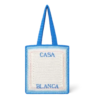 Gestreifte Häkel-Tasche