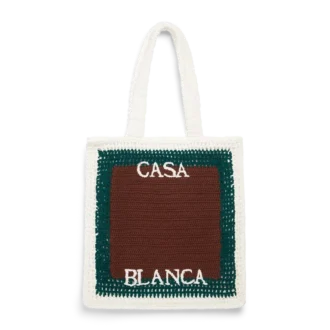 Gestreifte Häkel-Tasche