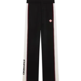 Gestreifte Merino-Strickhose