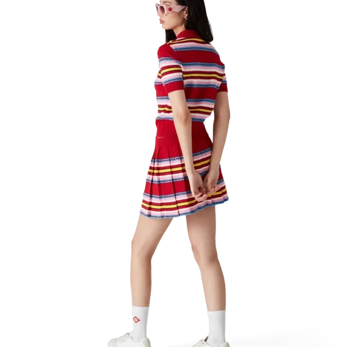 Gestreifter Faltenrock