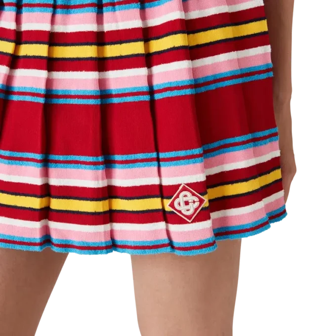 Gestreifter Faltenrock