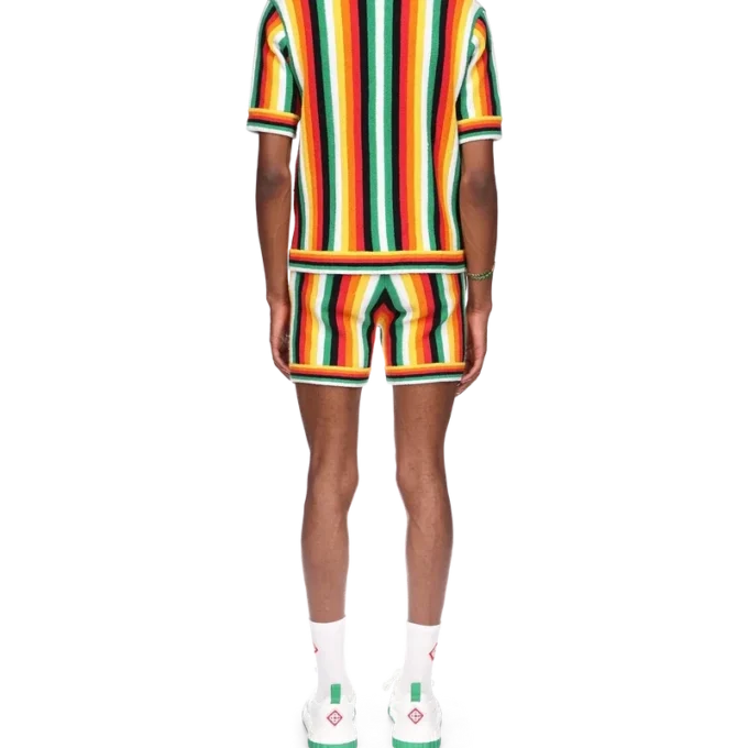 Gestreiftes Frottee-Hemd Gestreiftes Frottee-Hemd