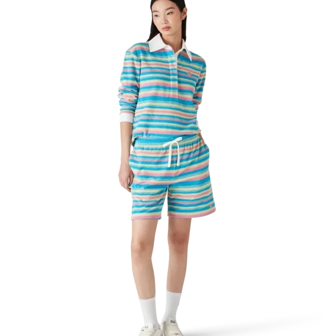 Gestreiftes Frottee-Poloshirt