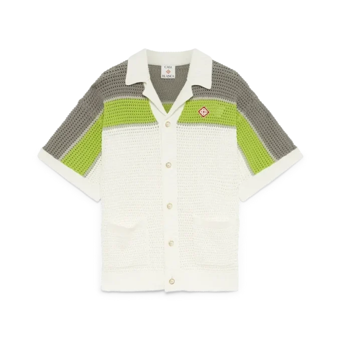 Gestreiftes Häkelhemd