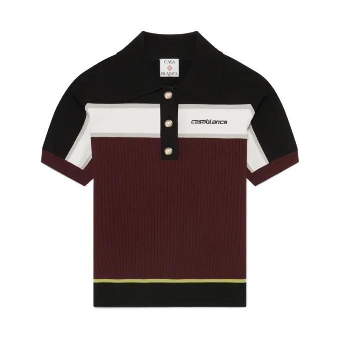 Gestreiftes Kurzarm-Poloshirt Gestreiftes Kurzarm-Poloshirt