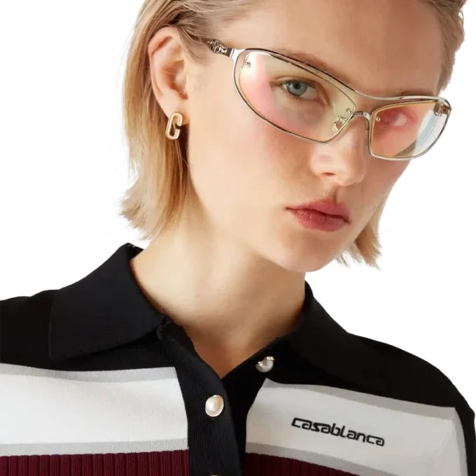 Gestreiftes Kurzarm-Poloshirt Gestreiftes Kurzarm-Poloshirt