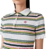 Gestreiftes, kurzes Poloshirt