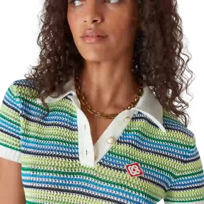 Gestreiftes Midi-Kleid mit kurzen Ärmeln Gestreiftes Midi-Kleid mit kurzen Ärmeln