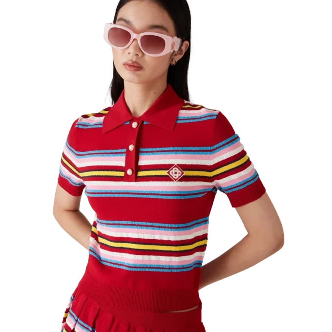 Gestreiftes Poloshirt