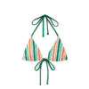 Gestreiftes String-Bikini-Oberteil