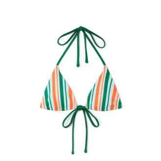 Gestreiftes String-Bikini-Oberteil