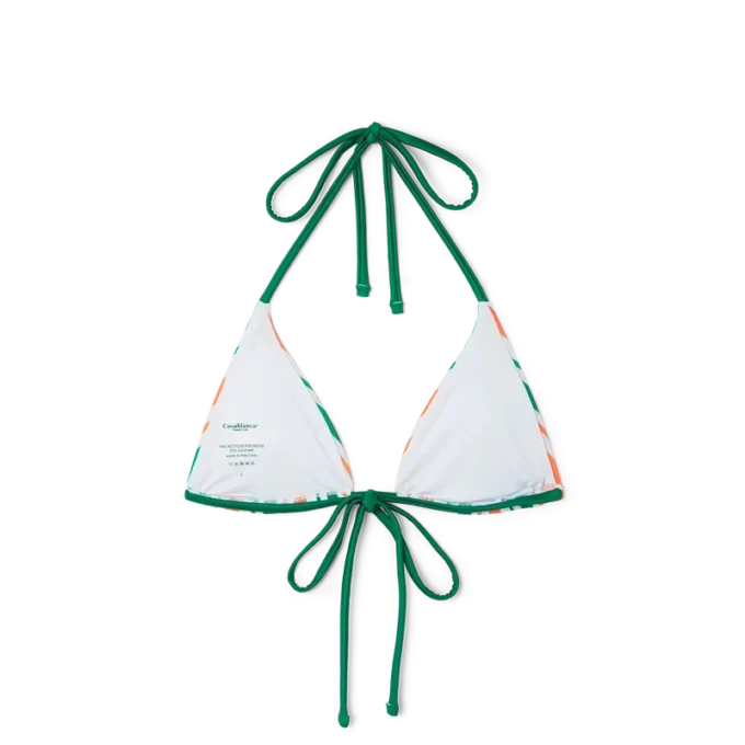 Gestreiftes String-Bikini-Oberteil