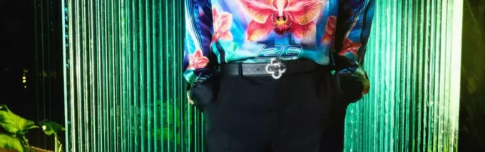 Denim Monogram Straight-Leg-Jeans