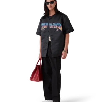 Gothic-Baseballhemd mit kurzen Ärmeln