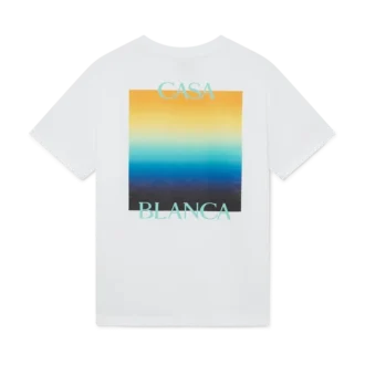 Gradient Square Kurzarm-Shorts-T-Shirt