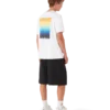 Gradient Square Kurzarm-Shorts-T-Shirt