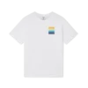 Gradient Square Kurzarm-Shorts-T-Shirt