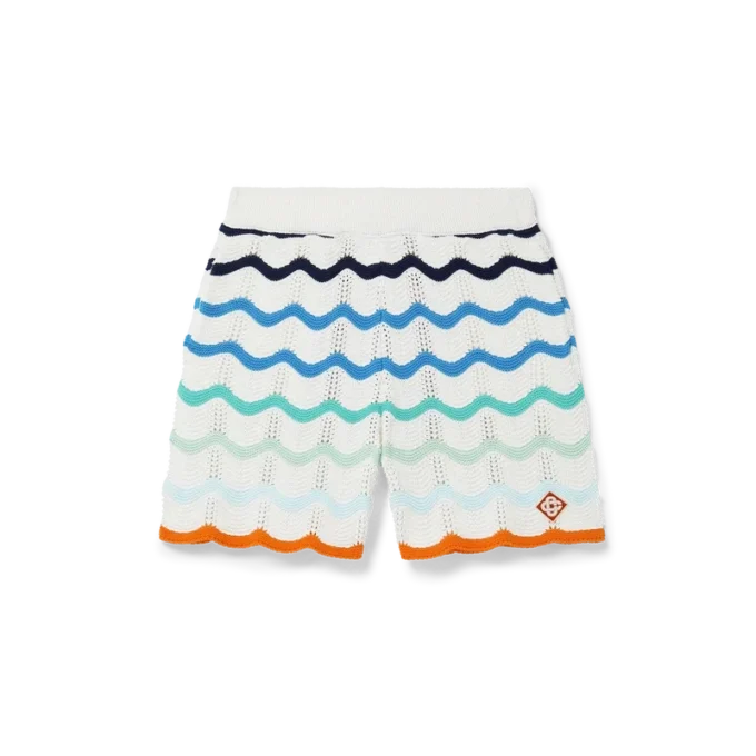 Gradient Wave Crochet Shorts Gradient Wave Crochet Shorts