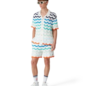 Gradient Wave Häkelhemd