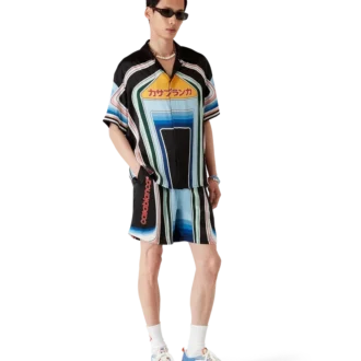 Graphic Mountain Seidenshorts